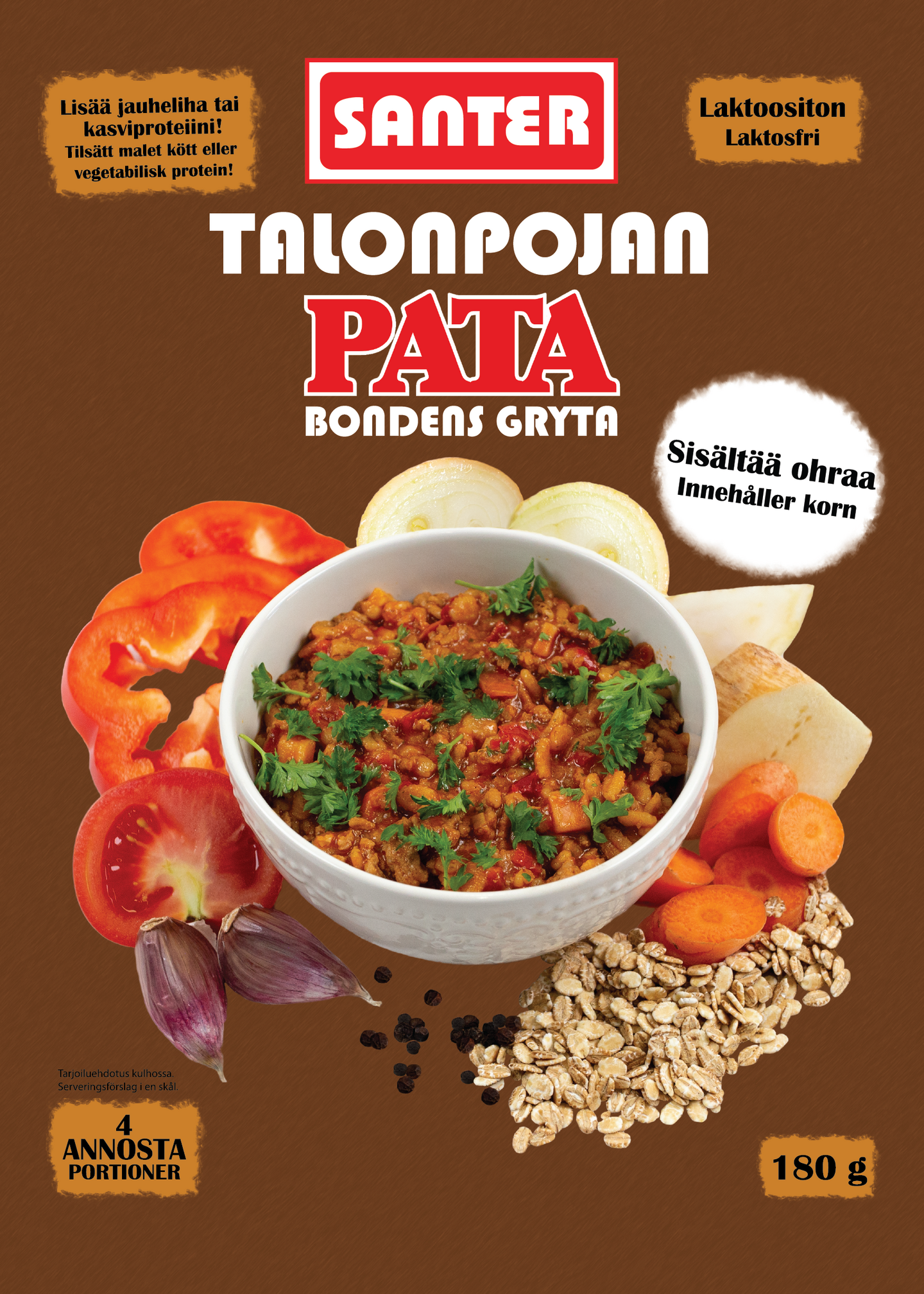 Santer Talonpojan pata Ohra-kasvis-mausteseos 180g