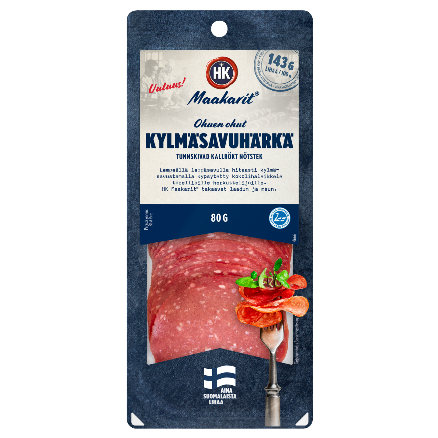 HK Maakarit Ohuen ohut Kylmäsavuhärkä 80g