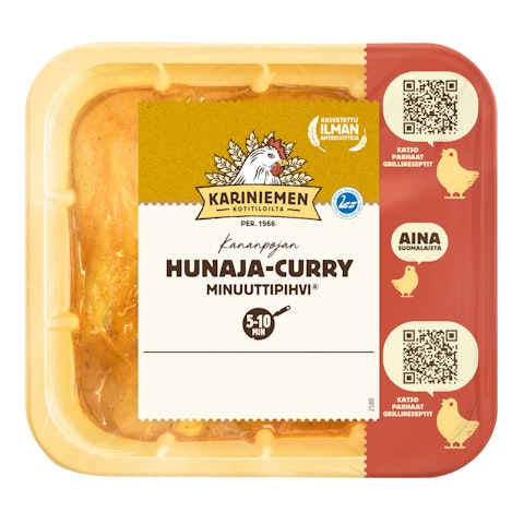 Kariniemen Kananpojan Minuuttipihvi hunaja-curry 370 g