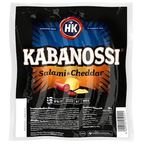 HK Kabanossi 360g salami&cheddar
