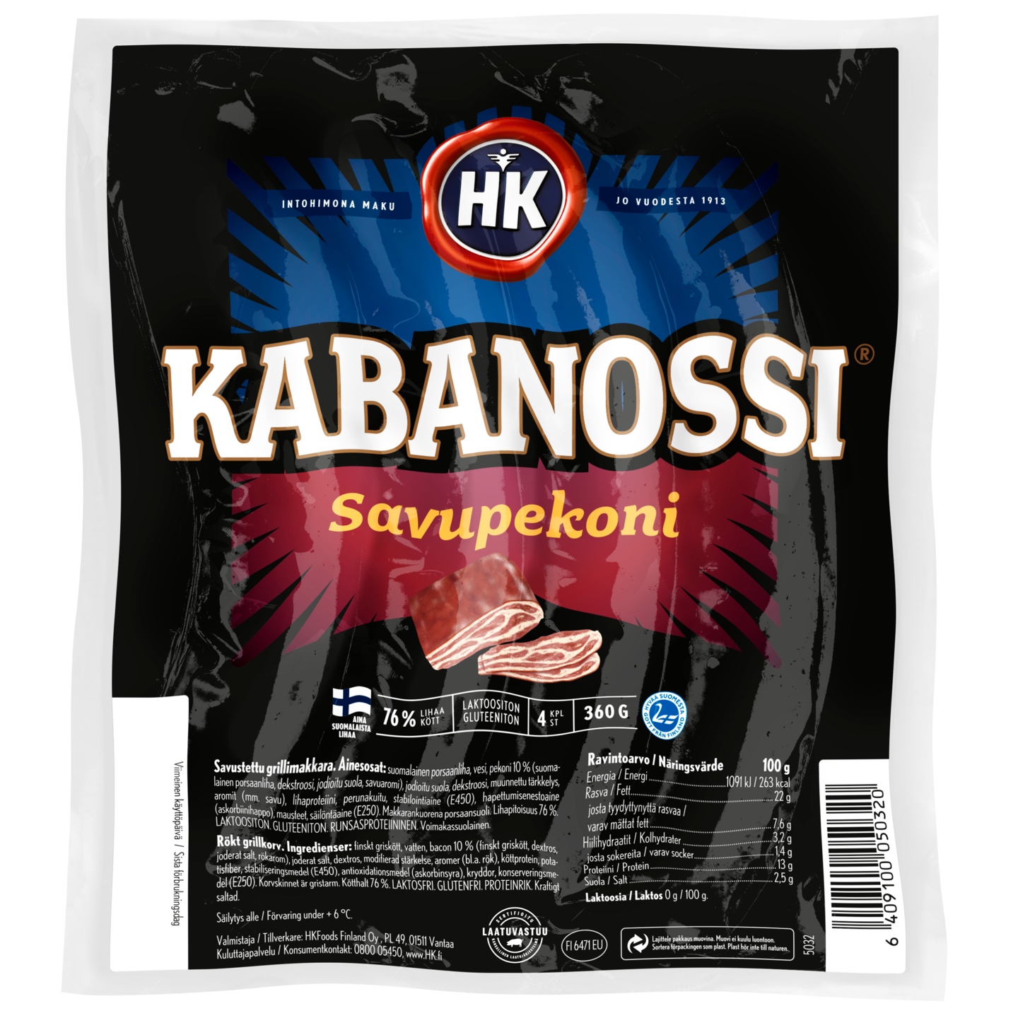 HK Kabanossi 360g savupekoni