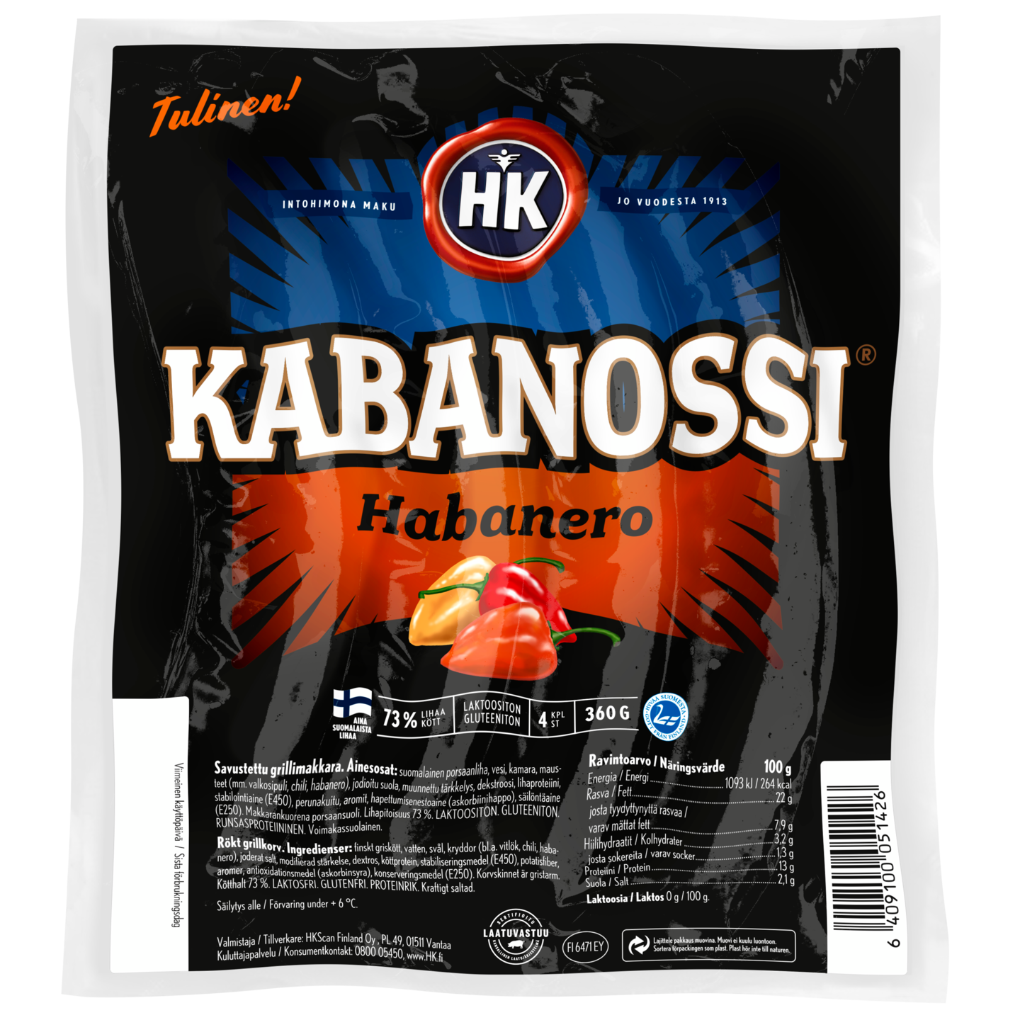 HK Kabanossi 360g habanero