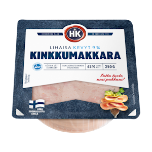 HK Lihaisa Kevyt kinkkumakkara 9% 250g