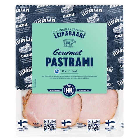 HK Helsingin Kauppiaiden Leipäbaari Gourmet Pastrami 160g