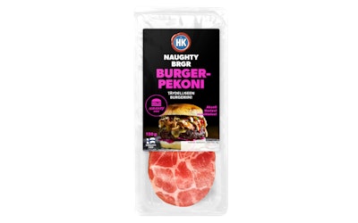 HK Naughty BRGR burgerpekoni 120g - kuva