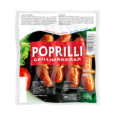 Poprilli Grillimakkara 400g
