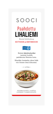 Kivikylän Sooci paahdettu lihaliemi 1l