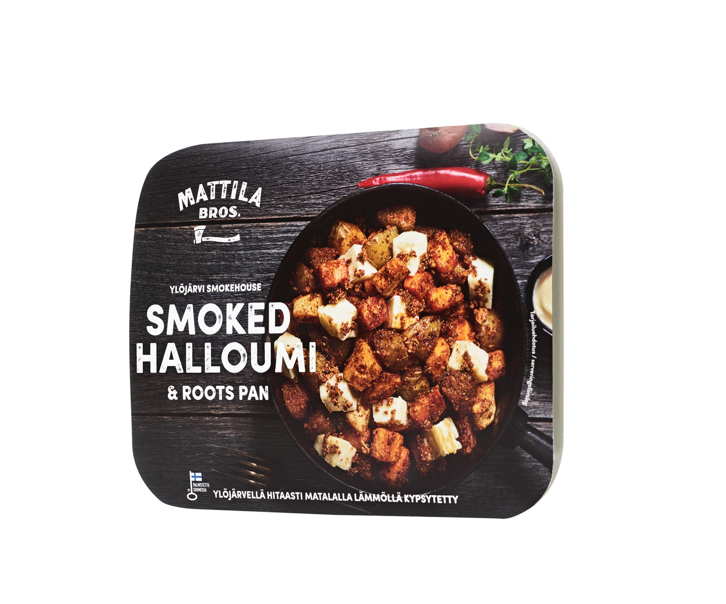 Mattila Bros. Smokehouse smoked halloumi & roots pan 280g