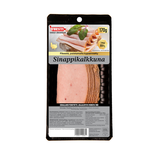 Wursti Sinappikalkkuna 170g