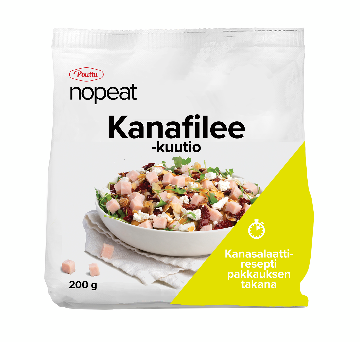 Pouttu Nopeat kanafilekuutio 200g