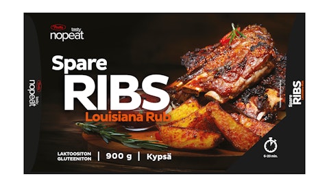 Nopeat Louisiana ribs 900 g