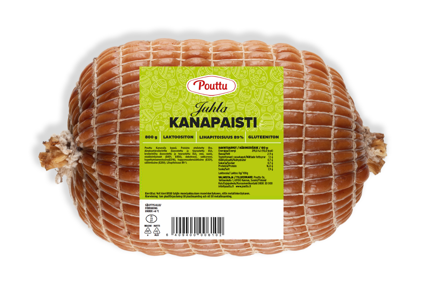 Pouttu Juhla Kanapaisti 800g — HoReCa-tukku Kespro