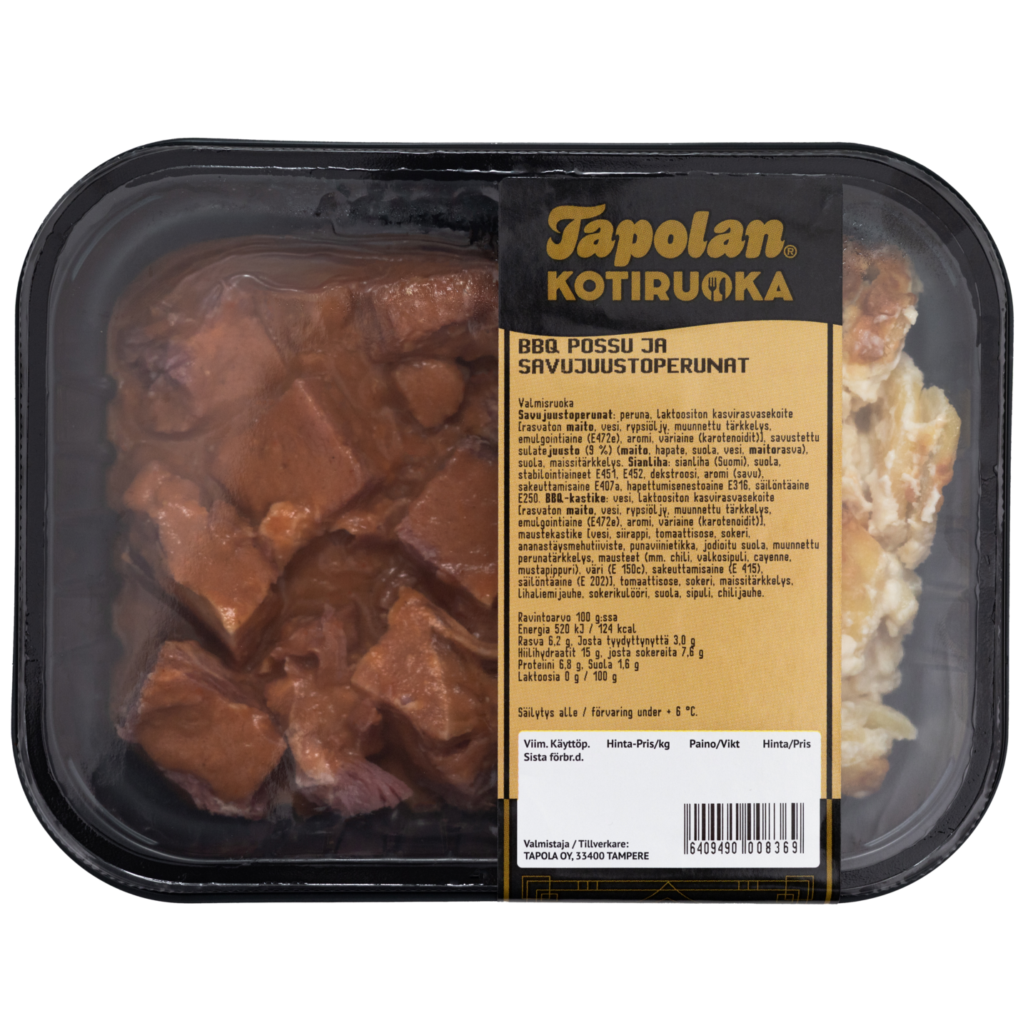 Tapola bbq possu ja savujuustoperunat 370g