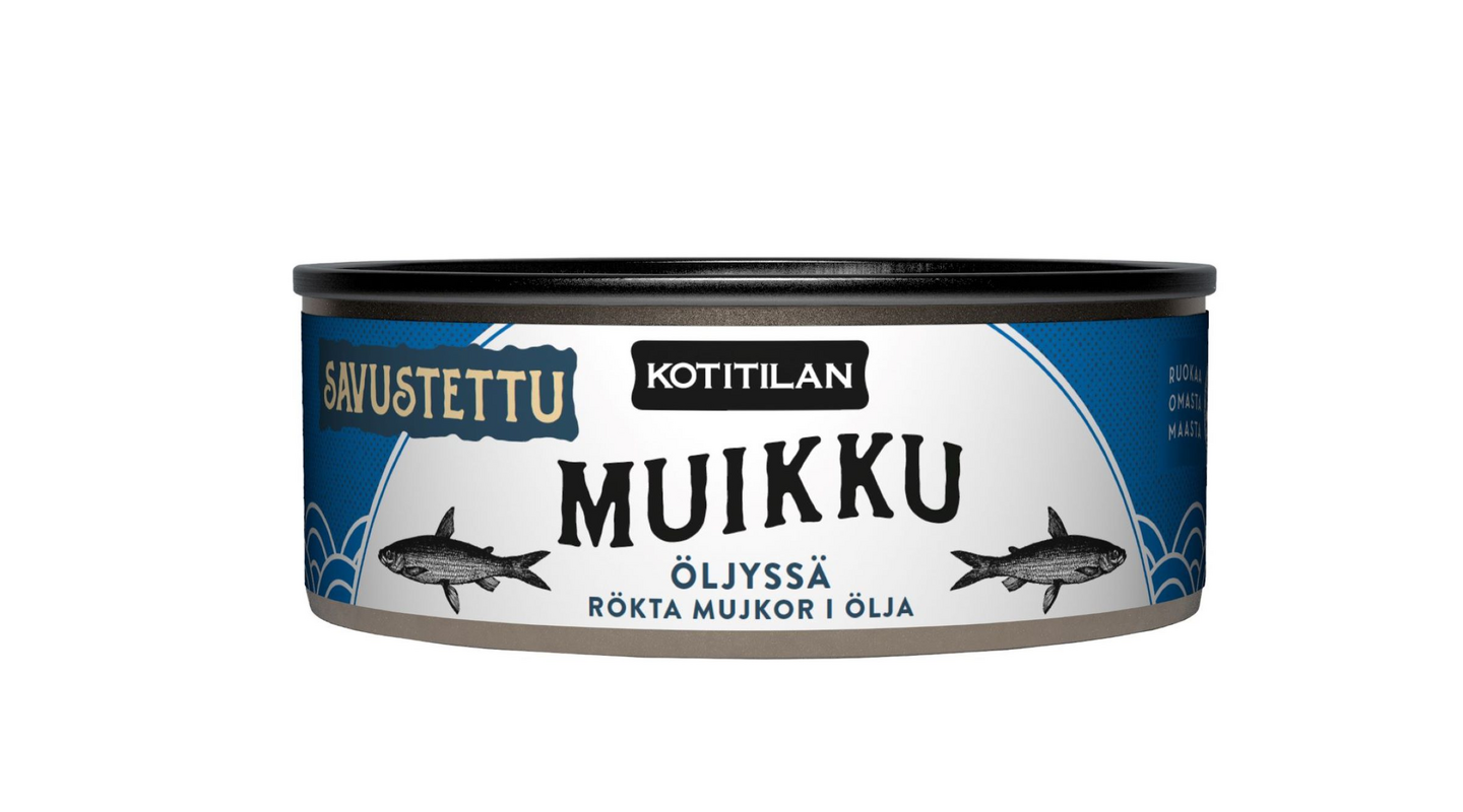 Kotitilan savumuikkuja öljyssä 210g/150g