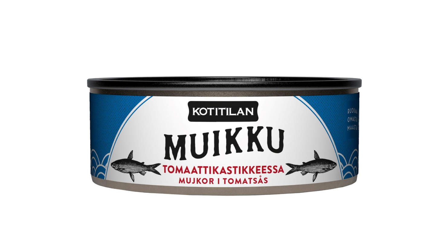 Kotitilan muikkuja tomaattikastikkeessa 210g | K-Ruoka Verkkokauppa