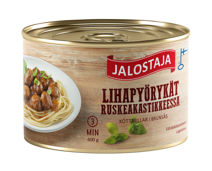 Jalostaja Lihapyörykät ruskeakastikkeessa 400g PUOLILAVA