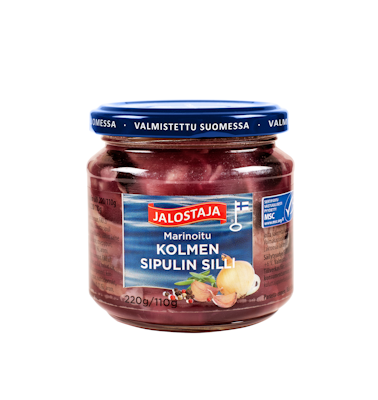 Jalostaja marinoitu kolmen sipulin silli 220/110g MSC