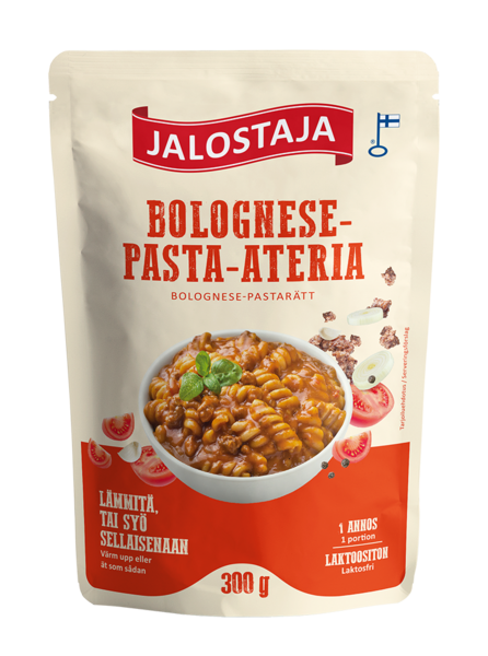 Jalostaja Bolognese-pasta-ateria 300g