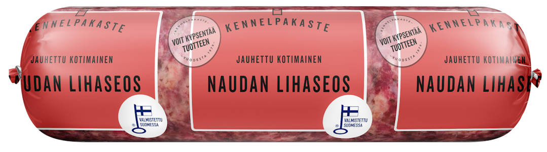 Kennelpakaste Jauhettu naudan lihaseos eläimille 800g pakaste