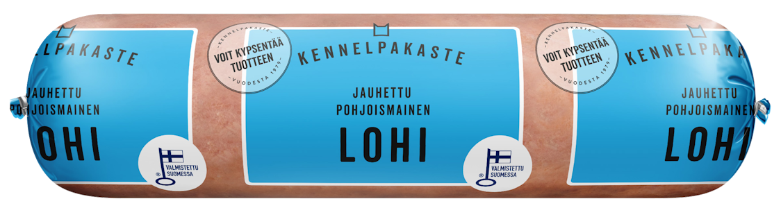 Kennelpakaste Jauhettu meri- ja kirjolohi eläimille 500g pakaste