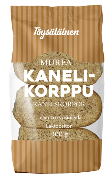 Töysäläinen laktoositon kanelikorppu sahattu 300g