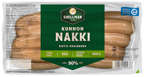 Snellman kunnon nakkimakkara 400g