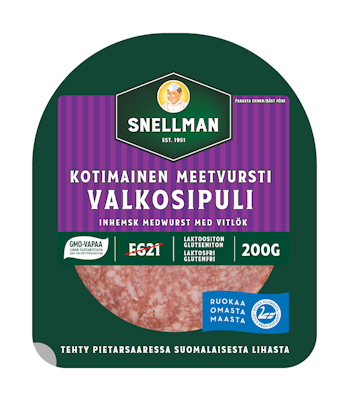 Snellman Kotimainen valkosipuli meetvursti 200g