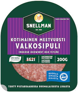 Snellman Kotimainen valkosipuli meetvursti 200g