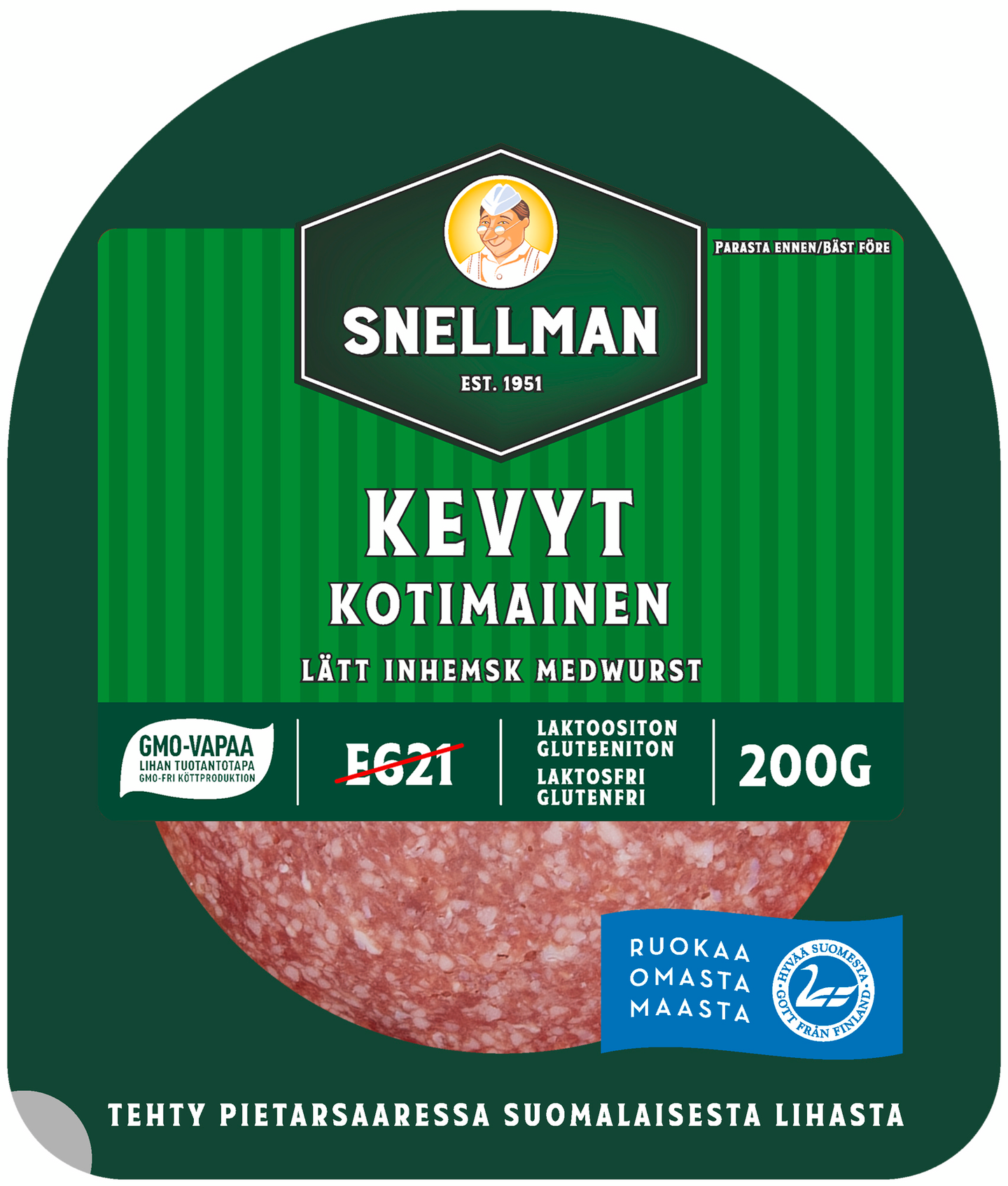 Snellman Kevyt kotimainen meetvursti 200g