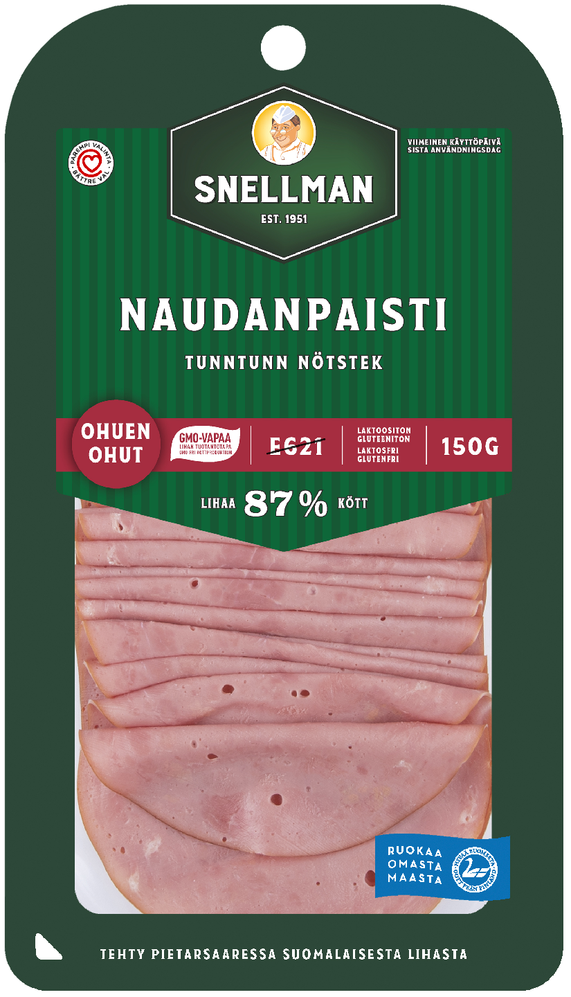 Snellman Ohuen ohut naudanpaisti 150g