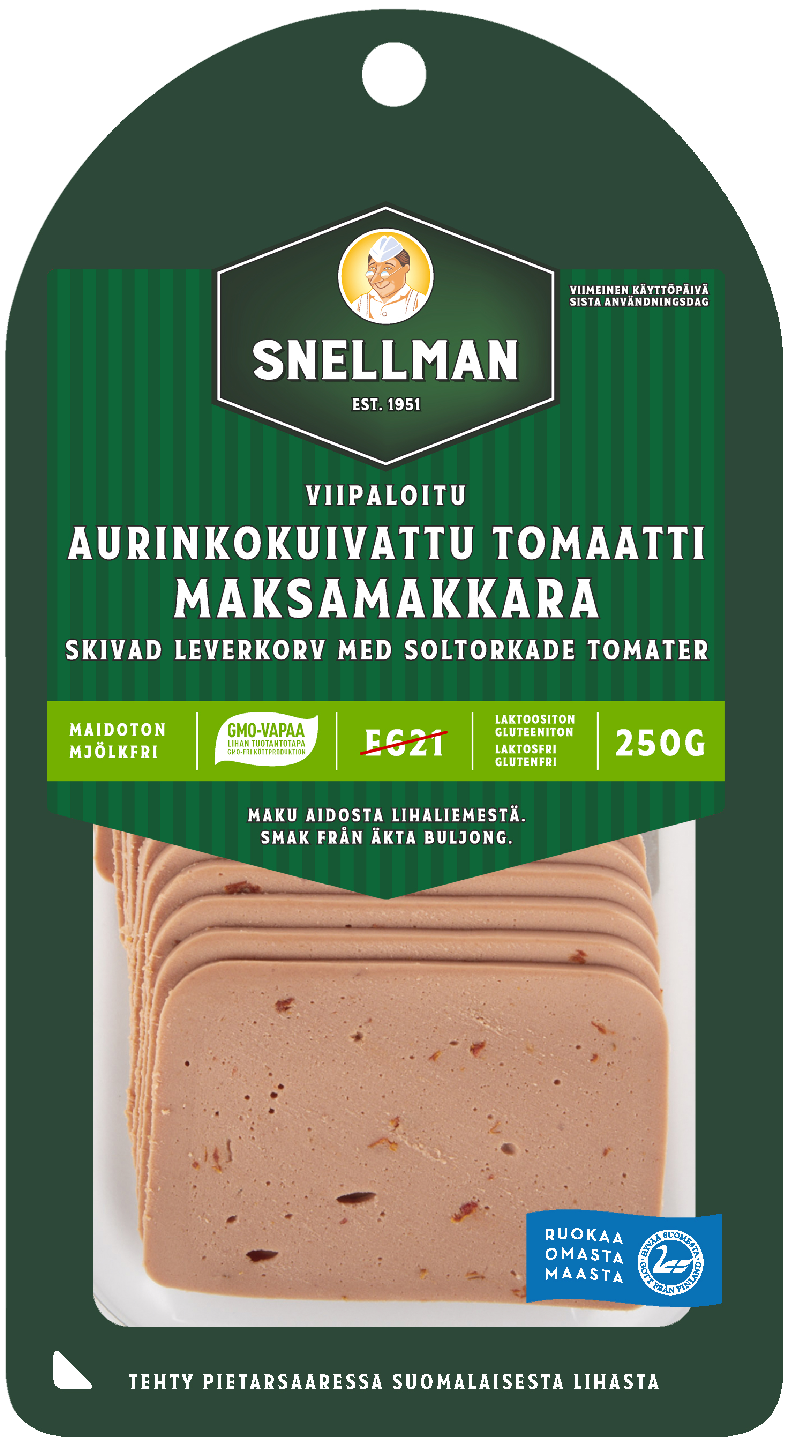 Snellman Viipaloitu aurinkokuivattu tomaatti maksamakkara 250g