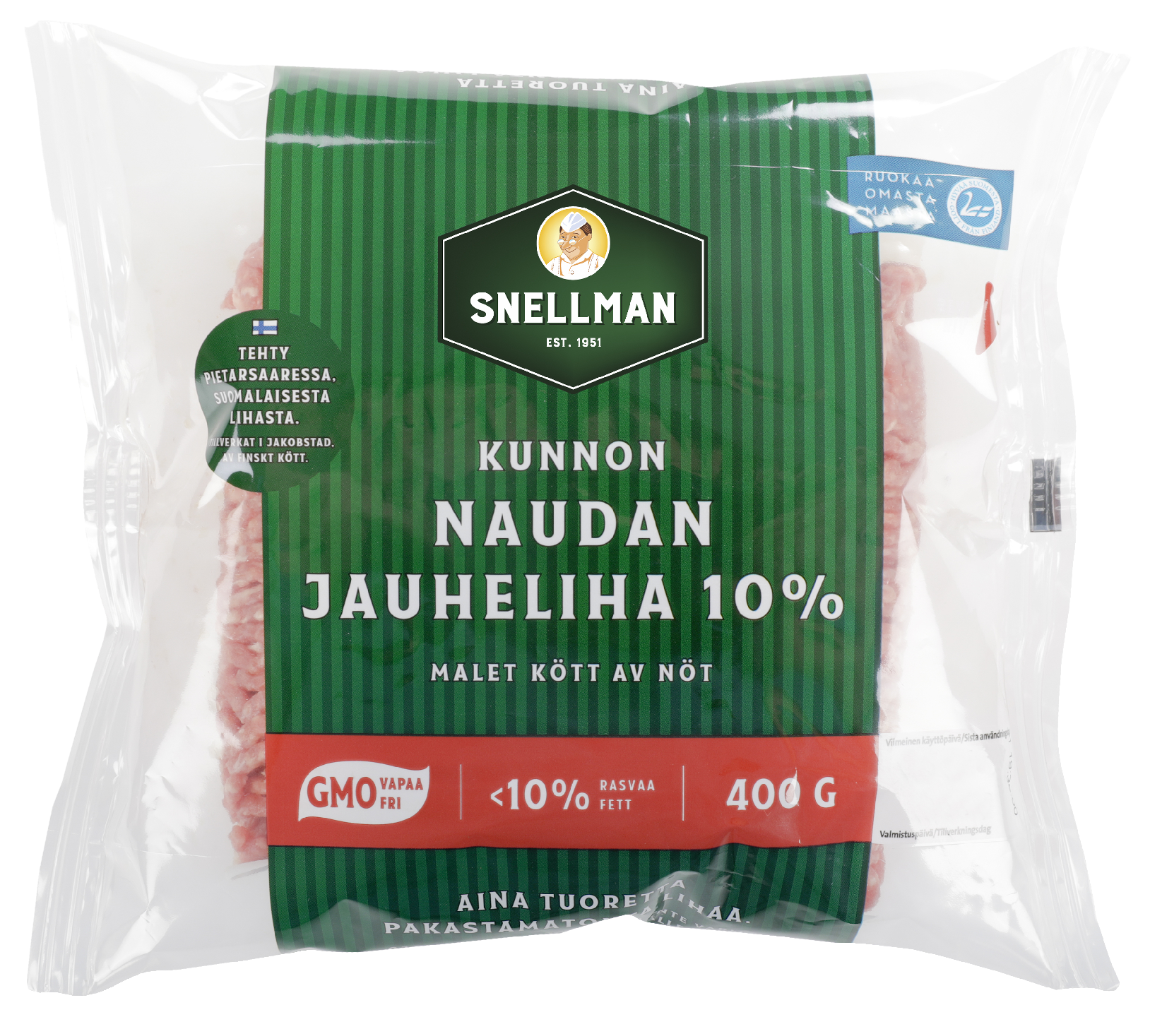 Snellman 400g Kunnon naudan jauheliha 10% | K-Ruoka Verkkokauppa