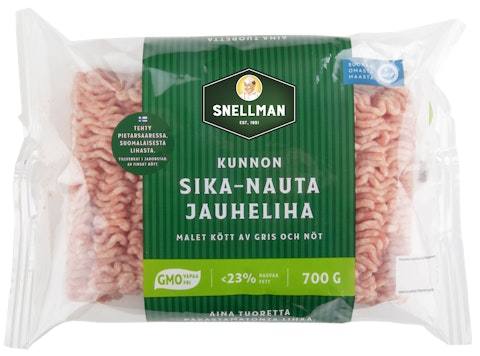 Snellman Kunnon sika-nauta jauheliha 23% 700g
