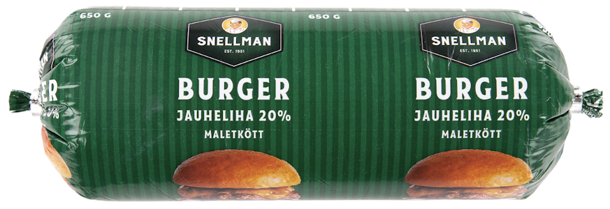 Snellman Street food burgerjauheliha 20 % 650 g