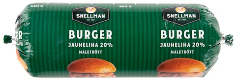 Snellman Street food burgerjauheliha 20 % 650 g