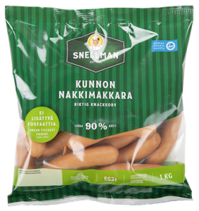 Snellman Kunnon nakkimakkara luonnonsuolessa 1kg