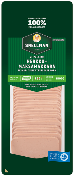 Snellman Herkkumaksamakkara viipaloitu 600g