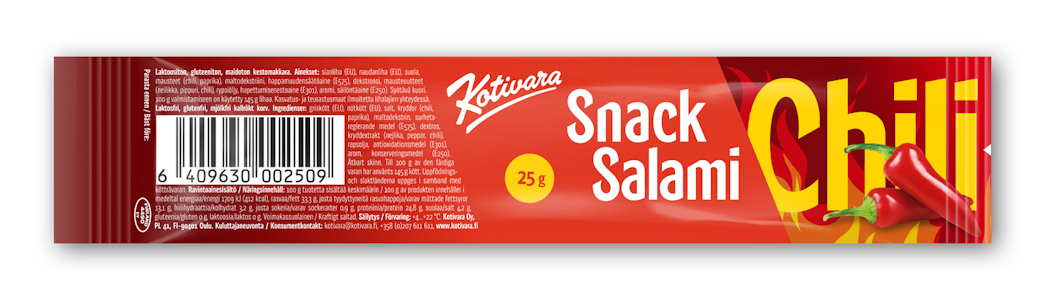 Kotivara Snack chili salami 25g