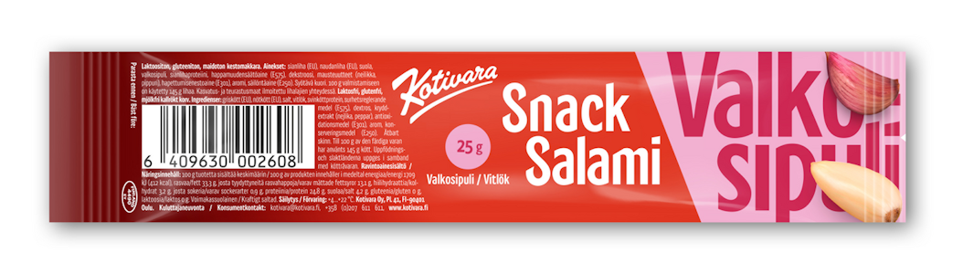 Kotivara Snack Salami valkosipuli 25g