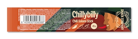 The Scandinavian Snack Company Salami Stick Chillybilly 25g