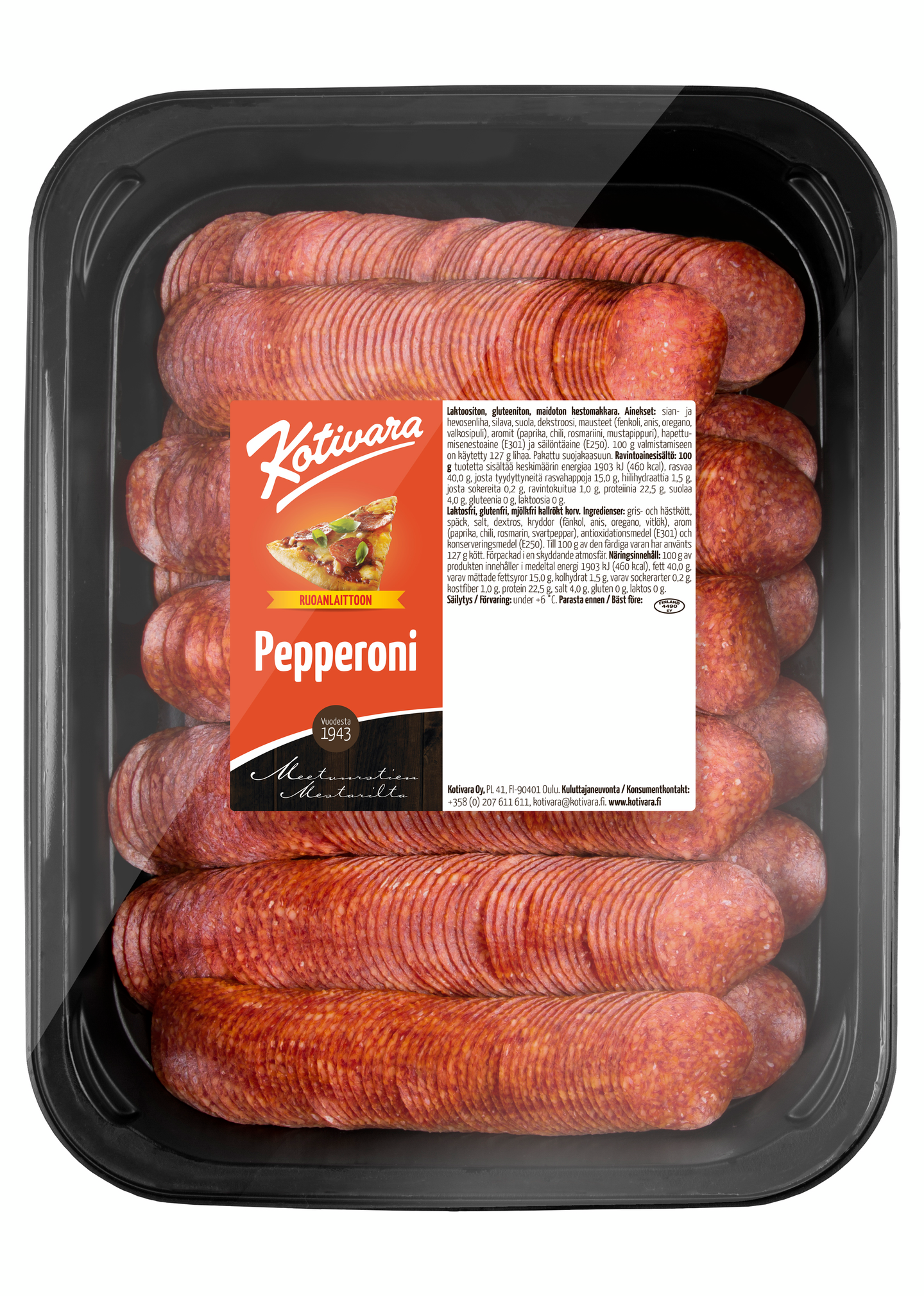 Kotivara Pepperoni 1kg siivurasia