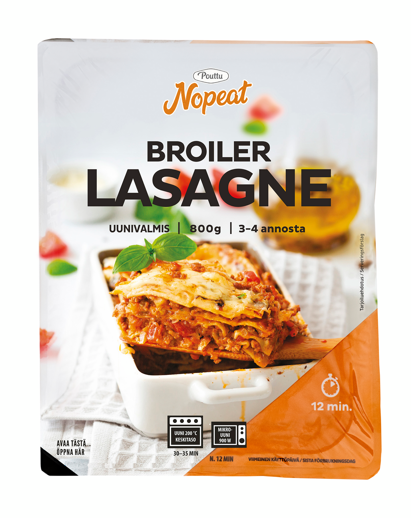 Pouttu broilerlasagne 800g | K-Ruoka Verkkokauppa