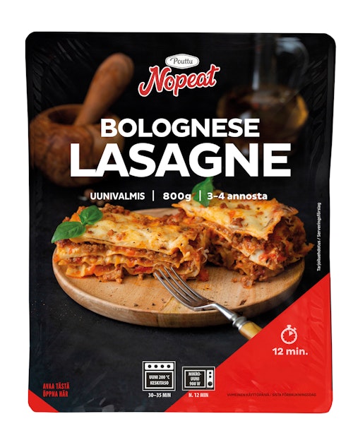 Pouttu lasagne 800g | K-Ruoka Verkkokauppa