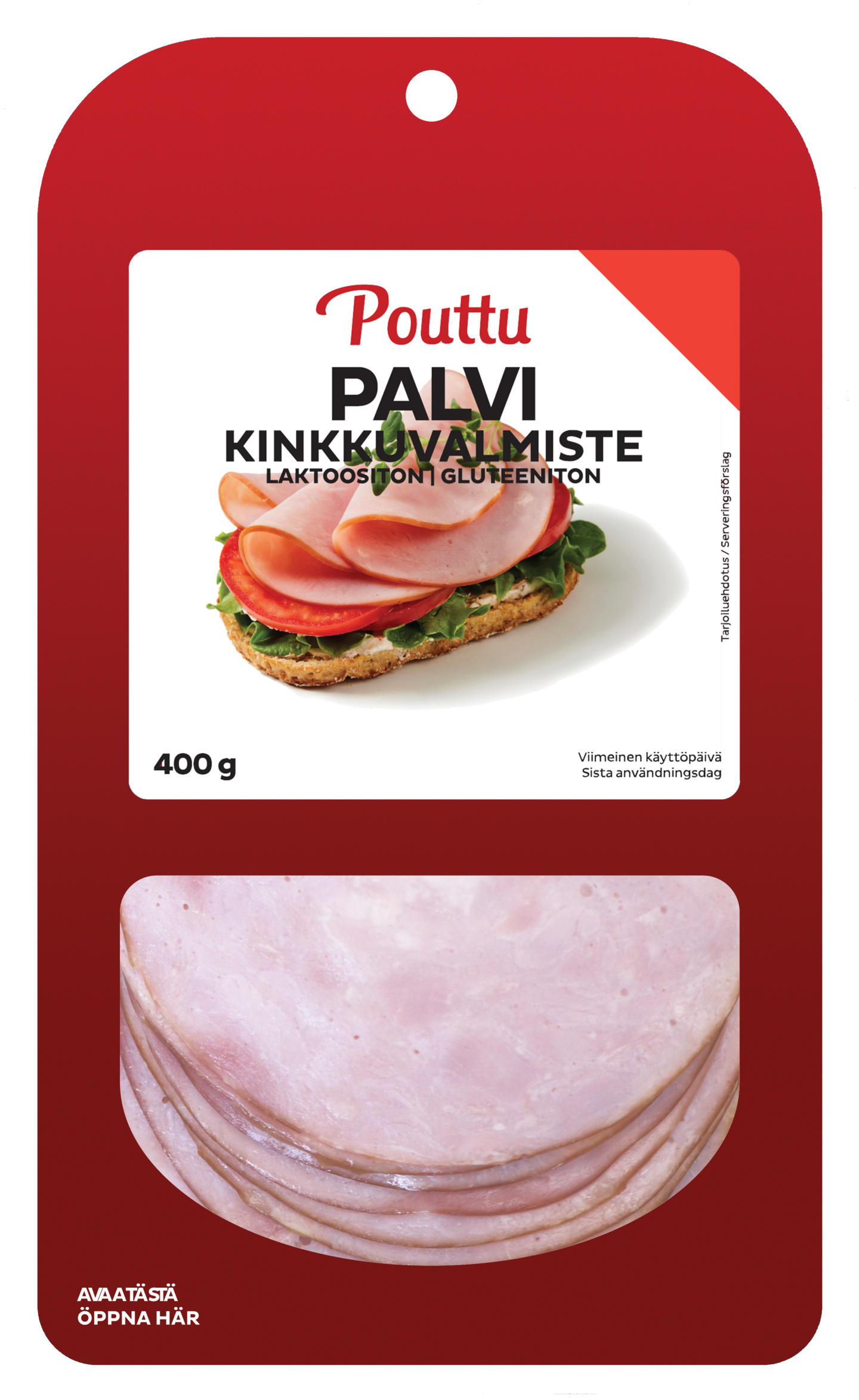 Pouttu palvikinkku siivu 400g