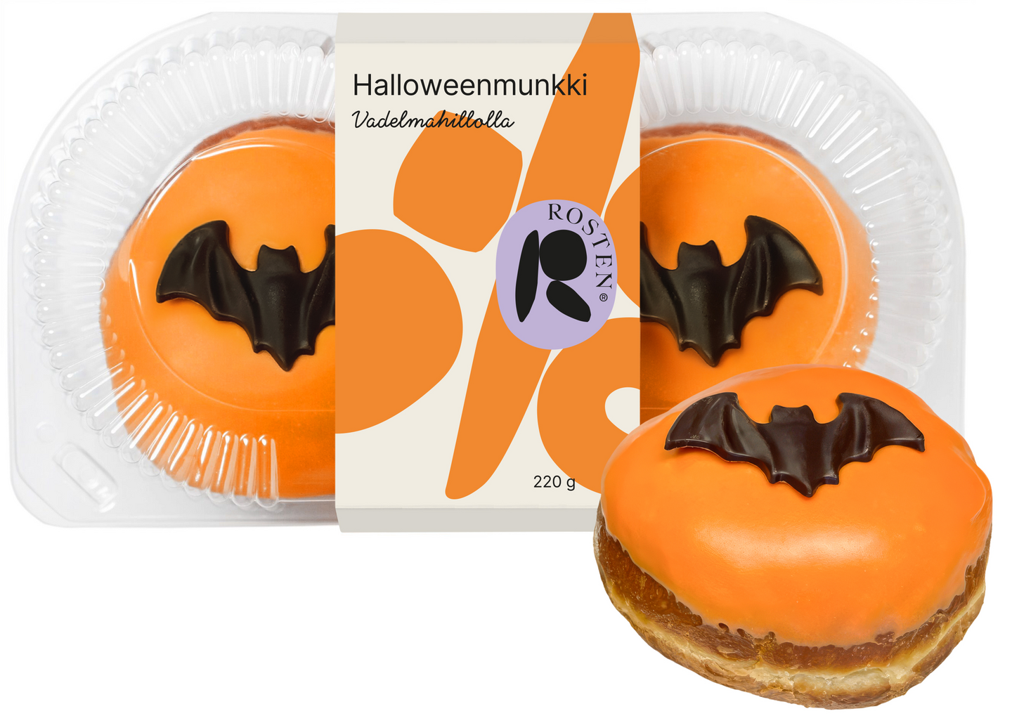 Rosten Halloweenmunkki 2 kpl/220g
