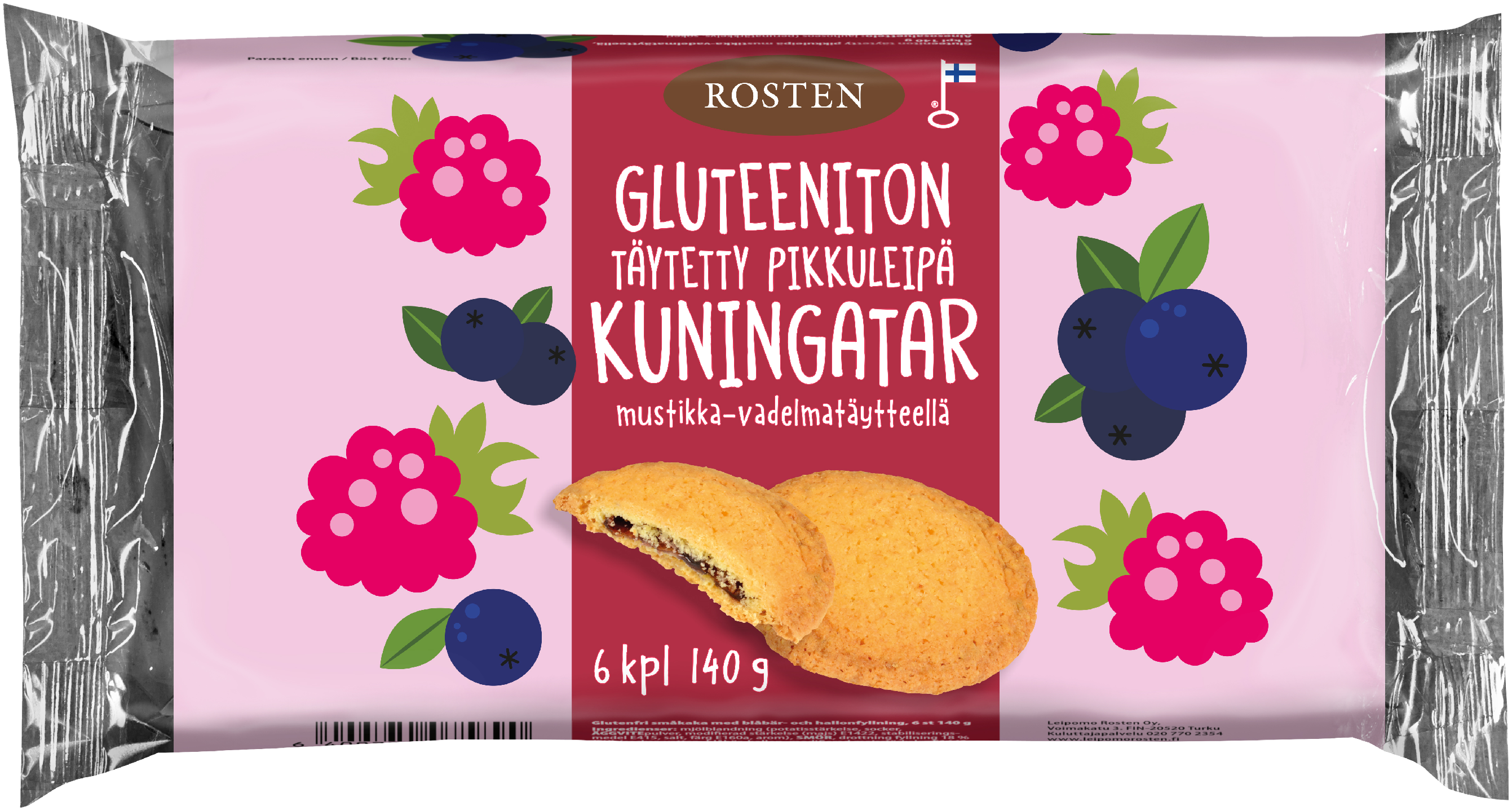 Rosten pikkuleipä 140g kuningatar gluteeniton