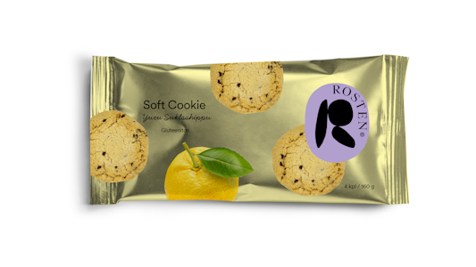 Rosten soft cookie 160g yuzu-suklaahippu gluteeniton