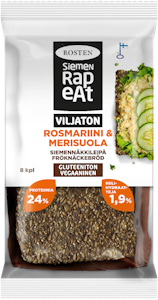 Rosten Siemenrapeat viljaton siemennäkkileipä rosmariini & merisuola 170g