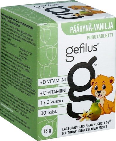 Gefilus D purutabl30kpl/13g pääry vanilj