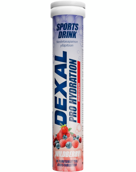 Dexal Pro Hydration Metsämarja poretabletti 18 kpl